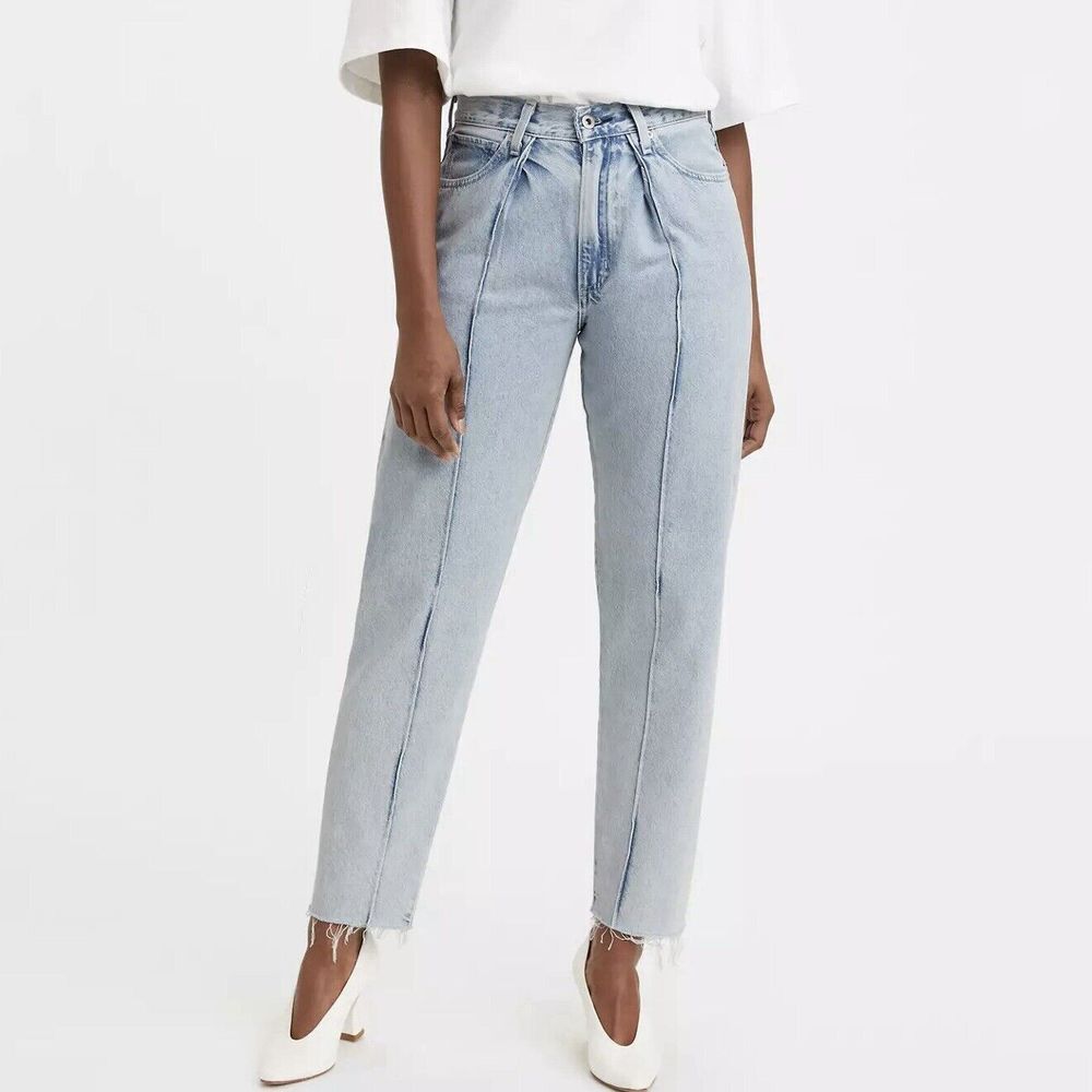 Levi’s Made‎ & Crafted High Waist Column Pleated Jeans 31 Organic Cotton Japan